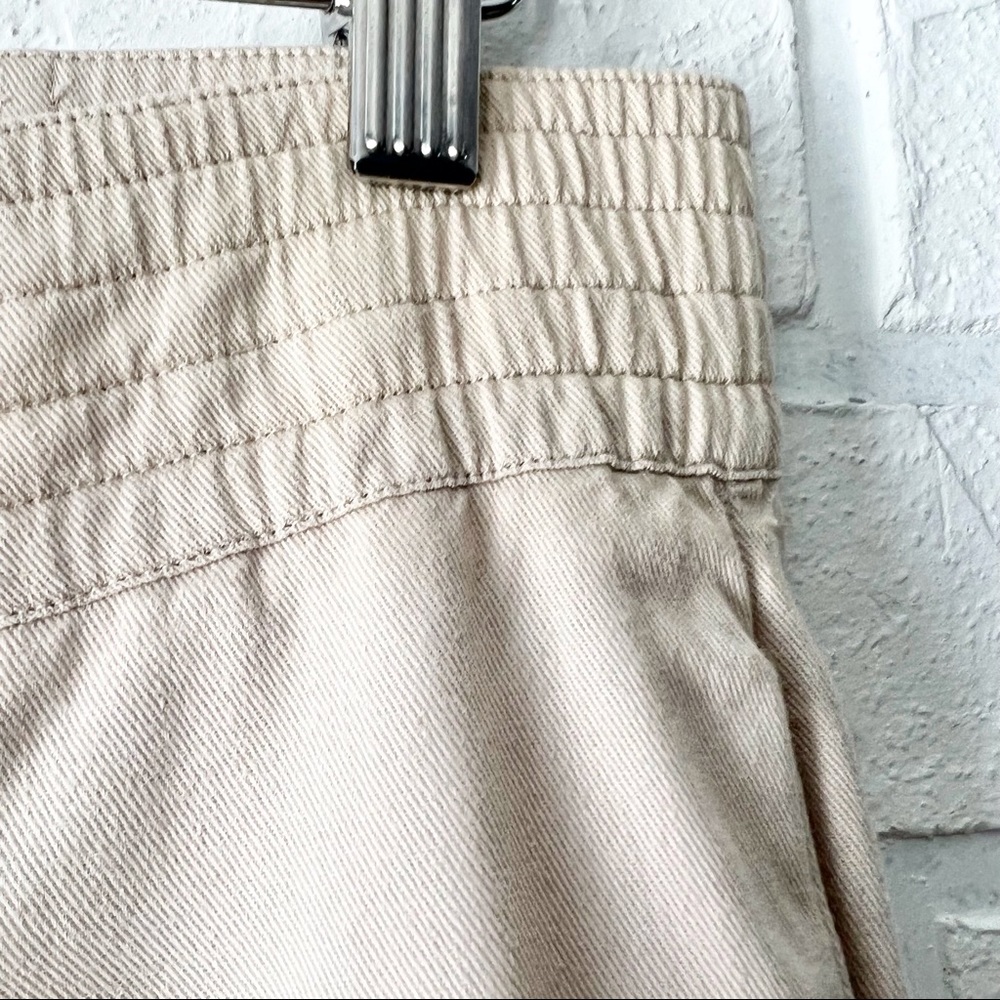 SOLD Vintage high waist beige Turkish cotton pleated mom pants 5/6 - Picture 9 of 16